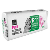Owens Corning R-11 Unfaced Fiberglass Insulation Batts, 3.5 in. x 24 in. x 96 in., 4 Bags
