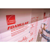 Owens Corning R-1 (25 PSI) FOAMULAR Extruded Polystyrene Fanfold Underlayment Insulation, 1/4 in. x 48 in. x 50 ft, Square Edge