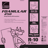 Owens Corning R-10 (25 PSI) FOAMULAR 250 Extruded Polystyrene Foam Board Insulation, 2 in. x 4 ft. x 8 ft., Square Edge