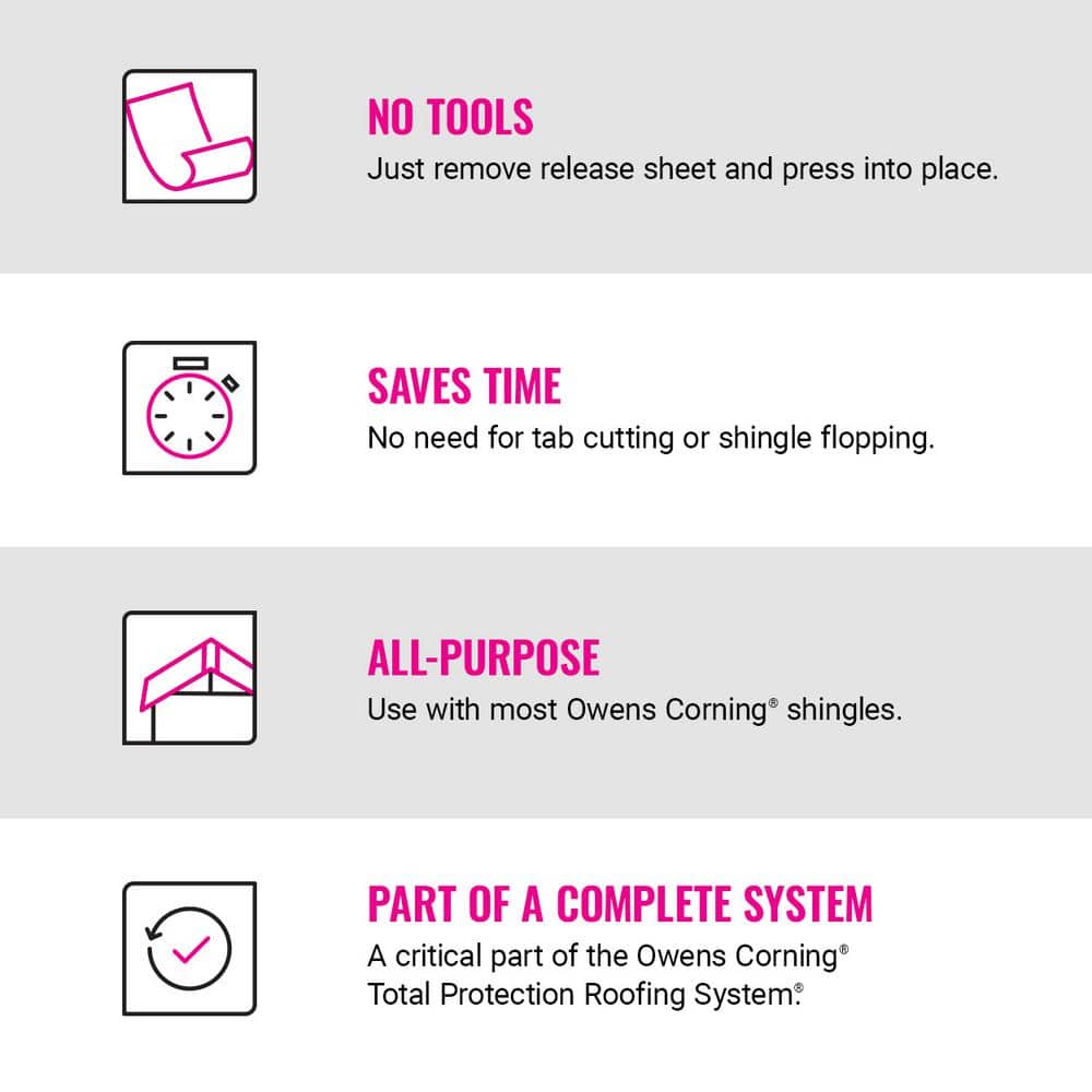 Owens Corning Self-Adhering Starter Roofing Shingle Roll 33.3 Lin. Ft.