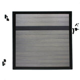 Veranda Euro Style 4 ft. W x 4 ft. H Oxford Grey Aluminum/Composite Estate Adjustable Fence Gate