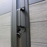 Veranda Euro Style 4 ft. W x 4 ft. H Oxford Grey Aluminum/Composite Estate Adjustable Fence Gate