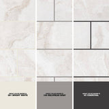 Daltile Canyon Gate Oyster White Matte 12 in. x 24 in. Glazed Porcelain Floor and Wall Tile (15.6 sq. ft./Case)