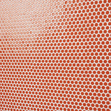 Eden Orange Nectar Rimmed Penny Round Polished Porcelain Mosaic Tile