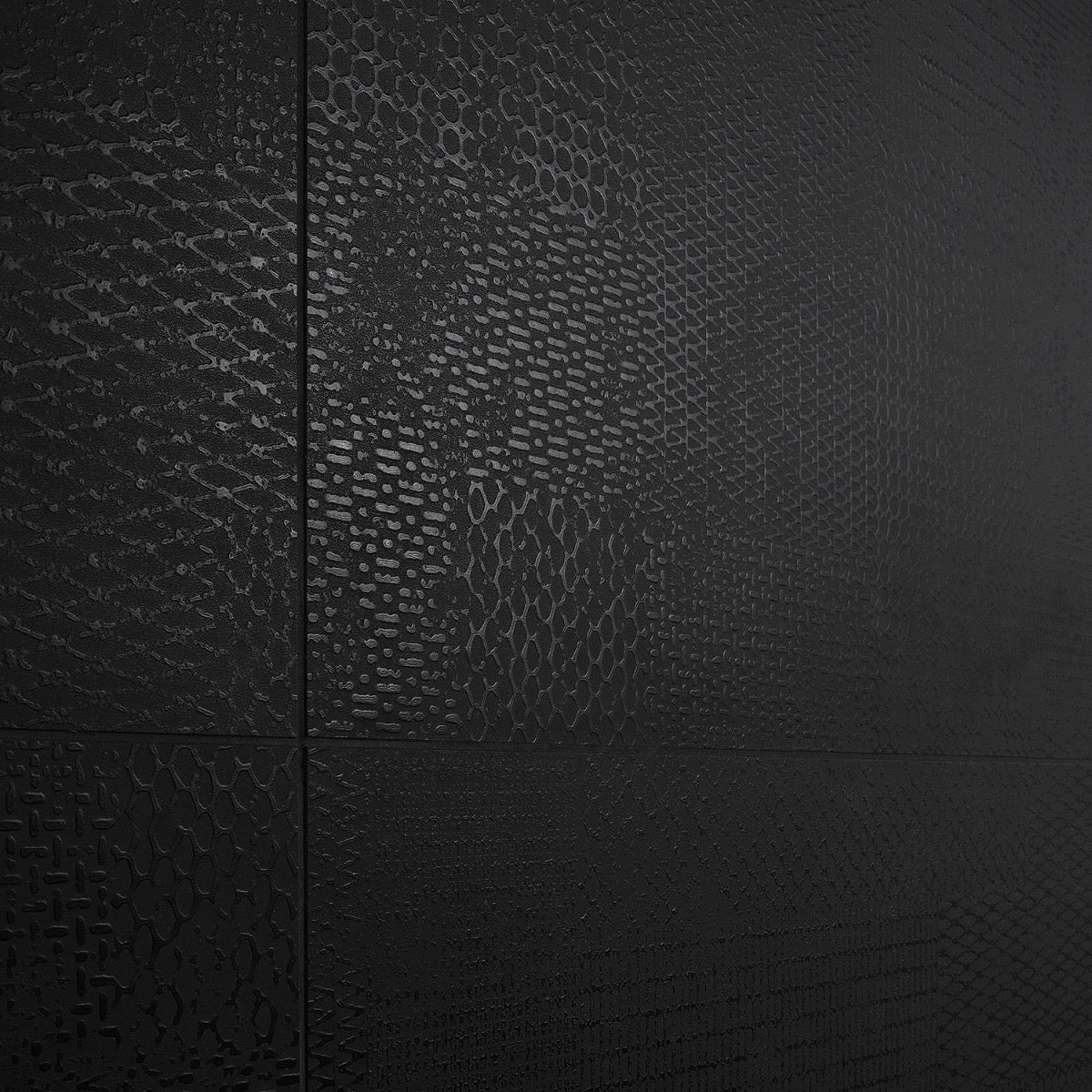 Prints Antracite Black 24x48 Matte Porcelain Tile - Lux Tile