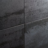 Hewlett Black Matte Porcelain Tile 12x24 - Lux Tile