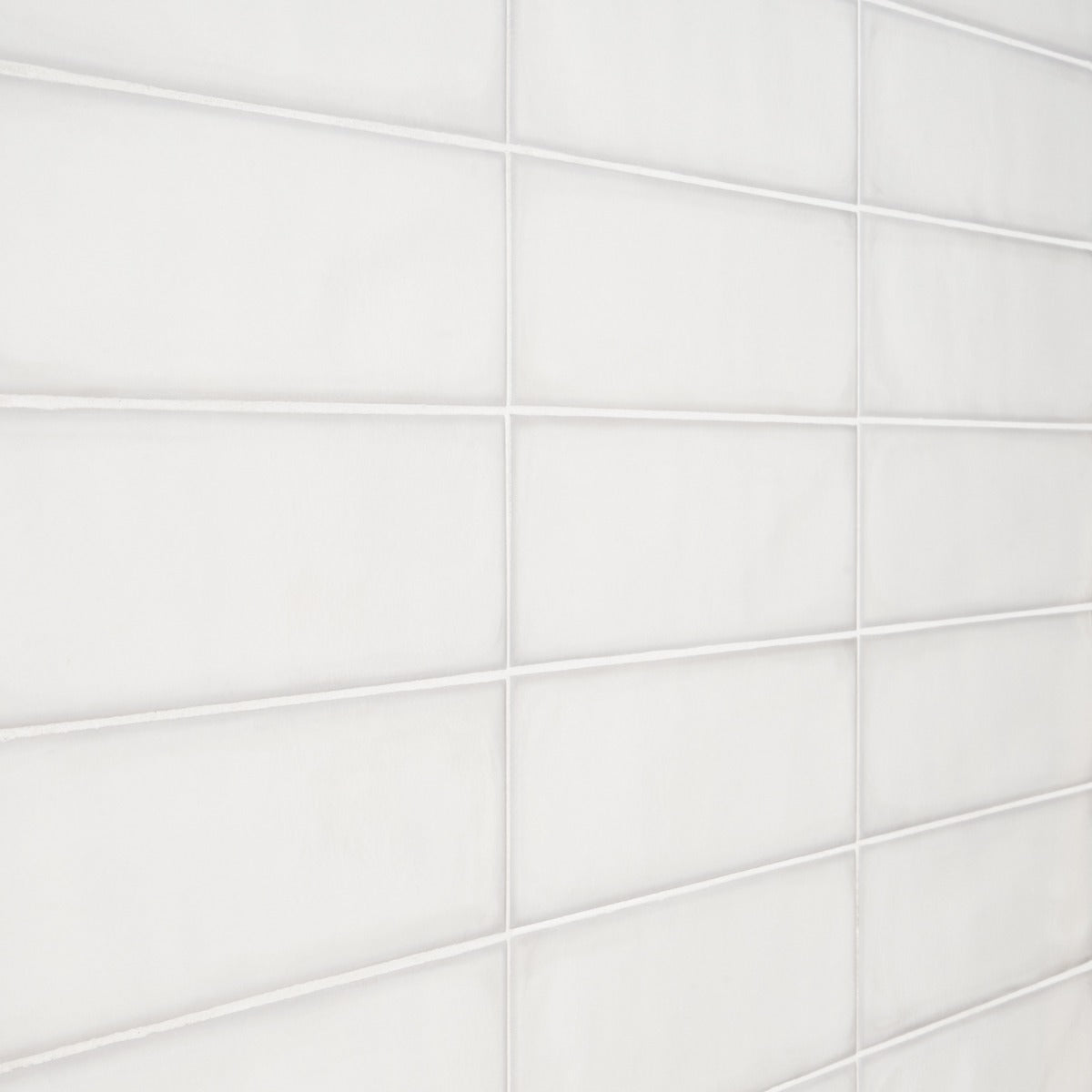 ArtBlock Bianco White 4x16 Matte Porcelain Tile by Stacy Garcia