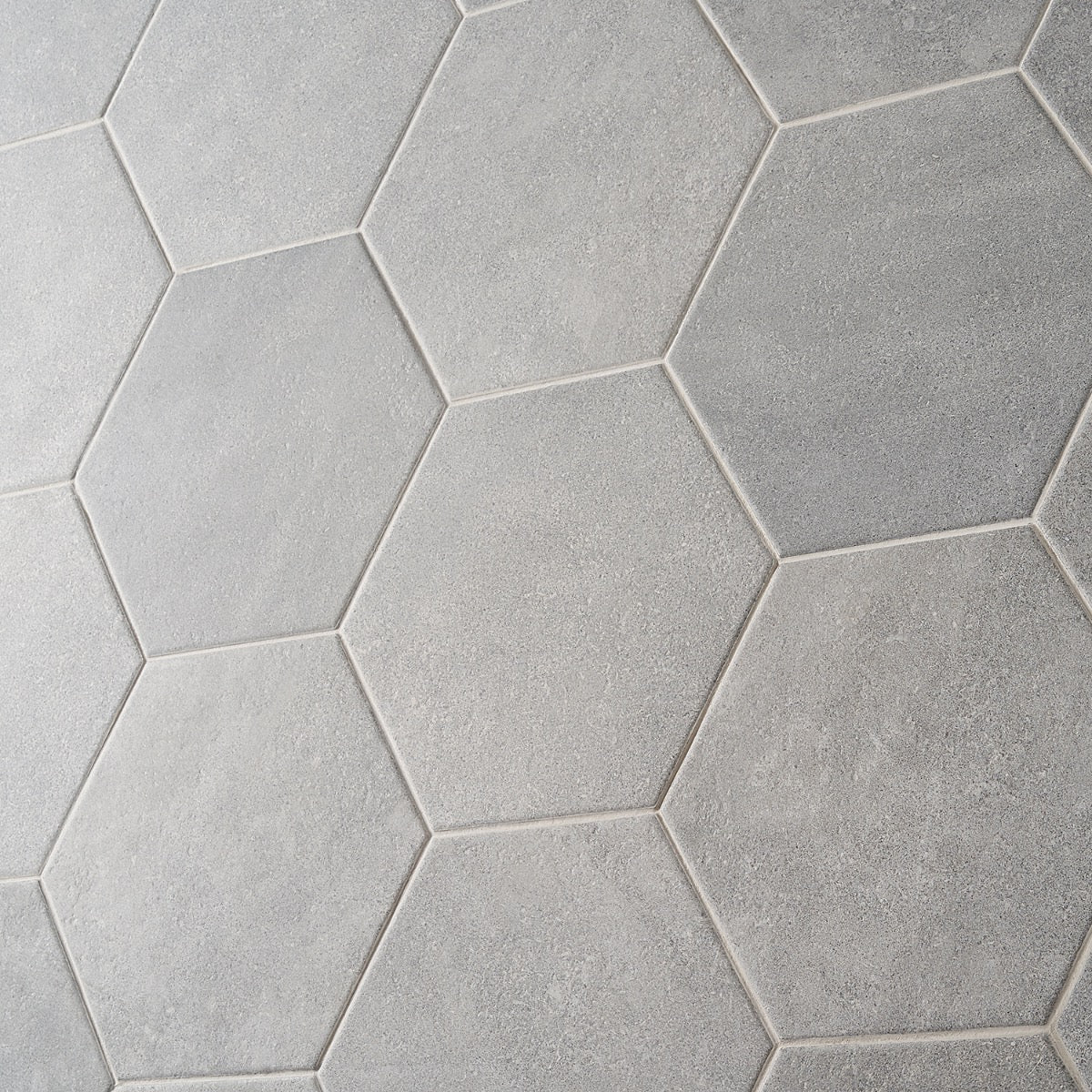 Texstone Gris Gray 9" Hexagon Matte Porcelain Tile - Lux Tile