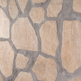 Pathstone Beige Textured Matte Porcelain Flagstone Tile - Durable Outdoor Flooring