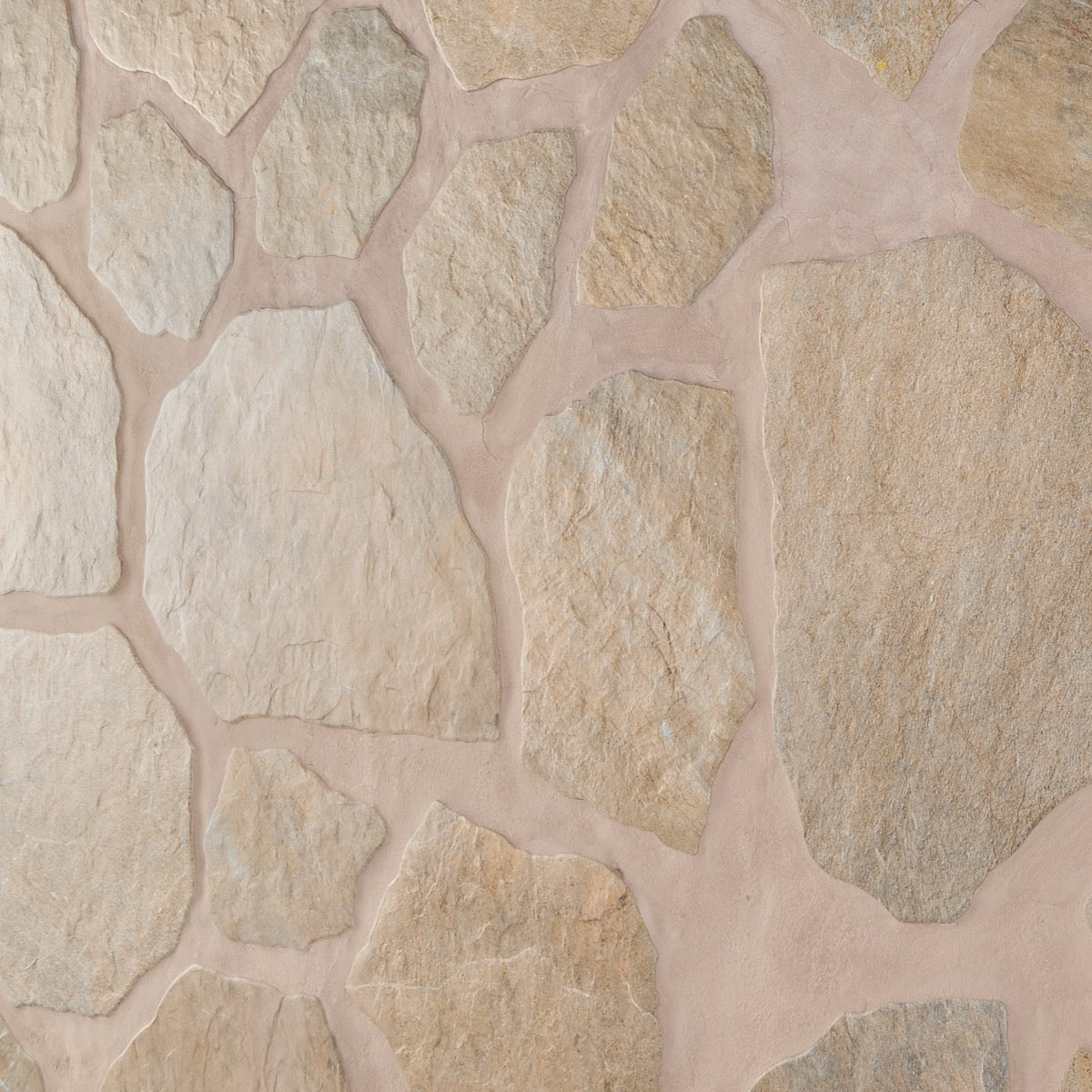 Pathstone Taupe Textured Matte Porcelain Flagstone Tile - Lux Tile