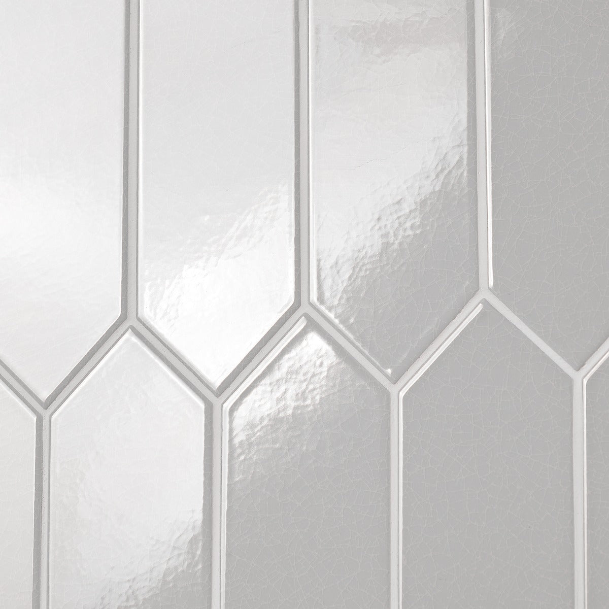 Tehama Crackled Gray 3x12 Polished Ceramic Tile - Lux Tile