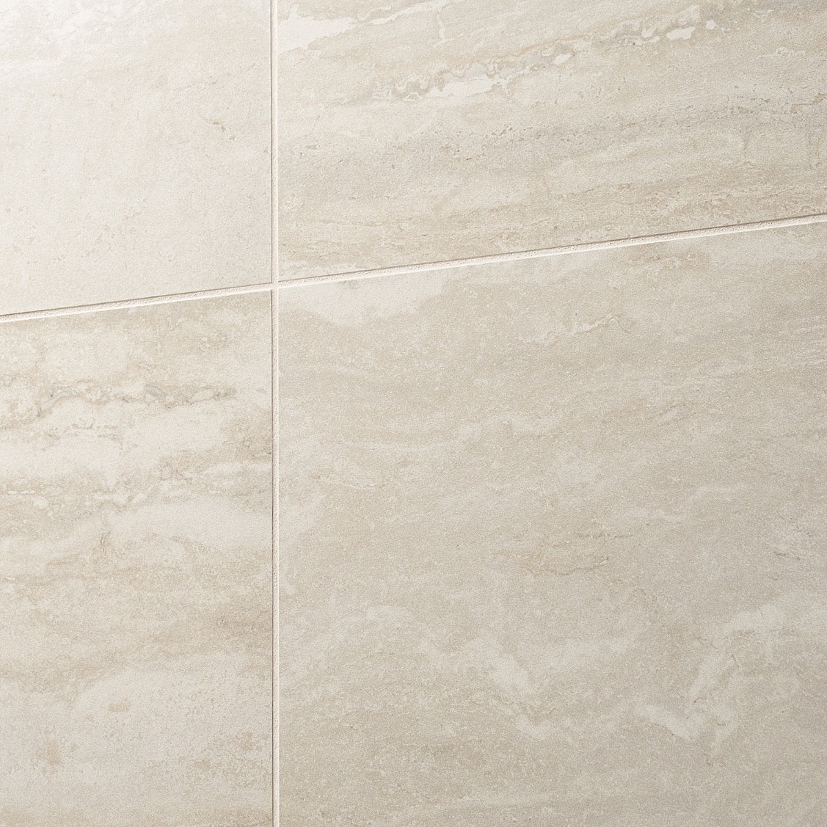 Basic Travertine Beige & Cream 12x24 Matte Porcelain Tile - Lux Tile