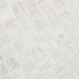 Basic Travertine Cotton White 2x2 Matte Porcelain Mosaic Tile