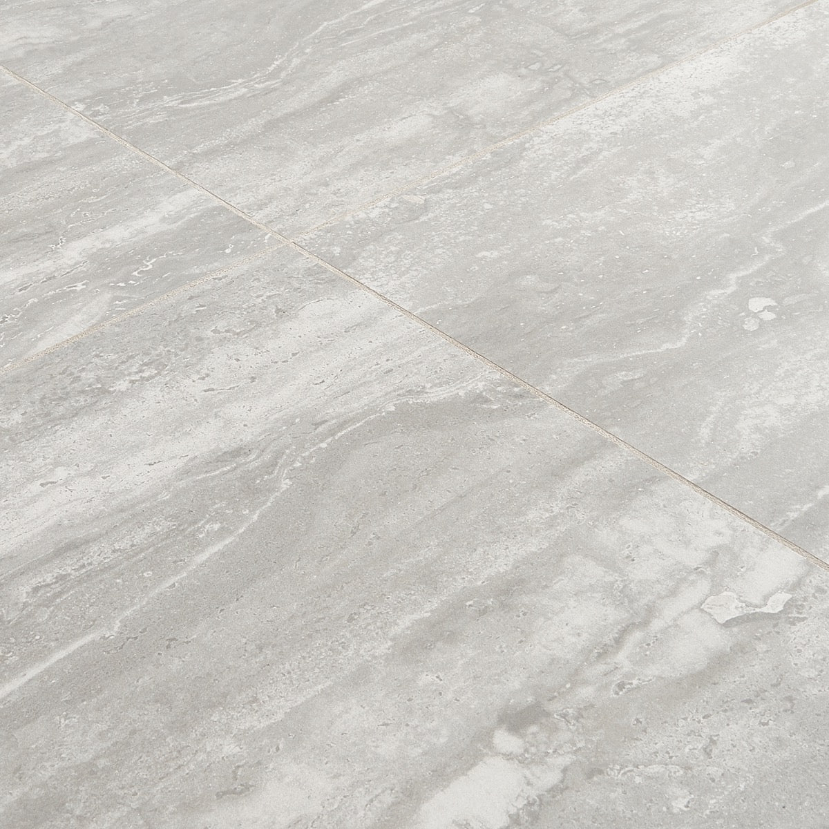 Basic Travertine Silver 24x48 Matte Porcelain Tile - Lux Tile