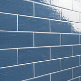 Kiln Blue 3x9 Polished Porcelain Subway Tile - Lux Tile