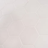 HexArt Blanco White Matte Porcelain Tile - 8" Hexagon