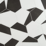 HexArt Pop Nero 8" Hexagon Matte Porcelain Tile - Lux Tile