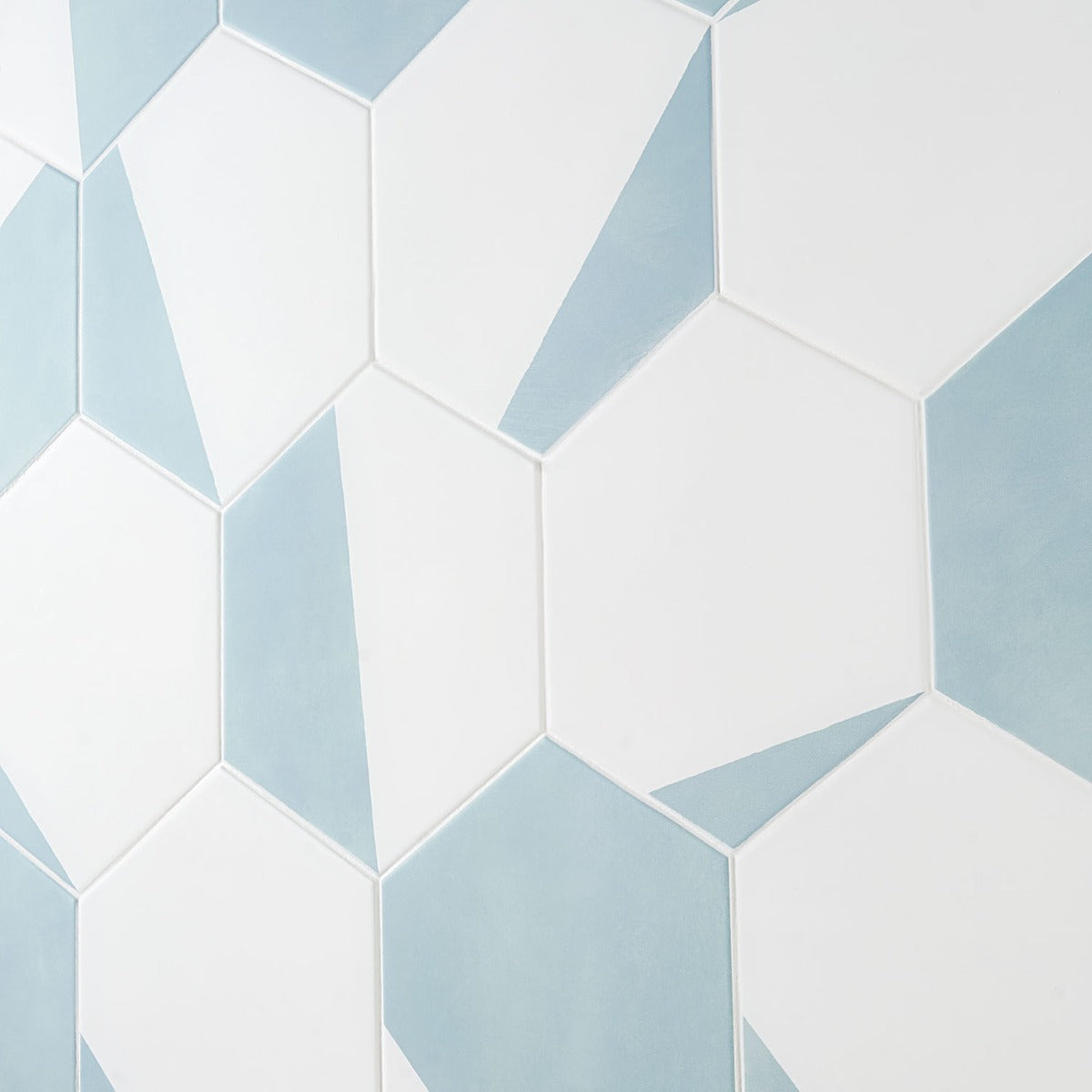 HexArt Pop Turquoise 8" Hexagon Matte Porcelain Tile - Lux Tile
