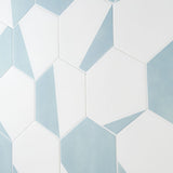 HexArt Pop Turquoise 8" Hexagon Matte Porcelain Tile - Lux Tile