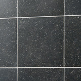 Elizabeth Sutton Charcoal Black Terrazzo 8x8 Matte Porcelain Tile