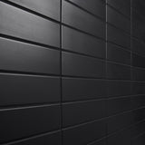 Roller Black 3x11 Matte Porcelain Subway Tile - Lux Tile