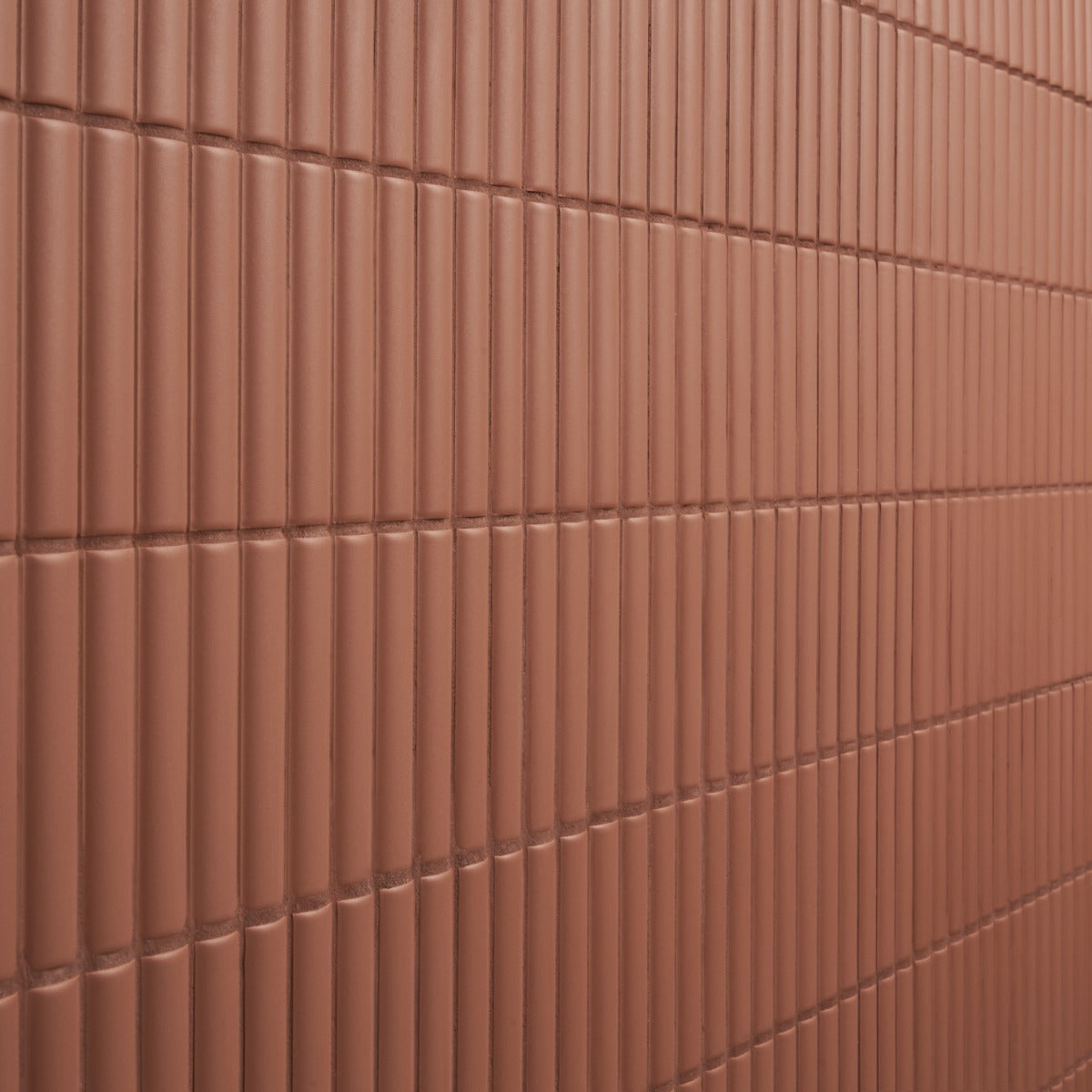 Roller Ribbed Terracotta 4x12 3D Matte Fluted Ceramic Tile