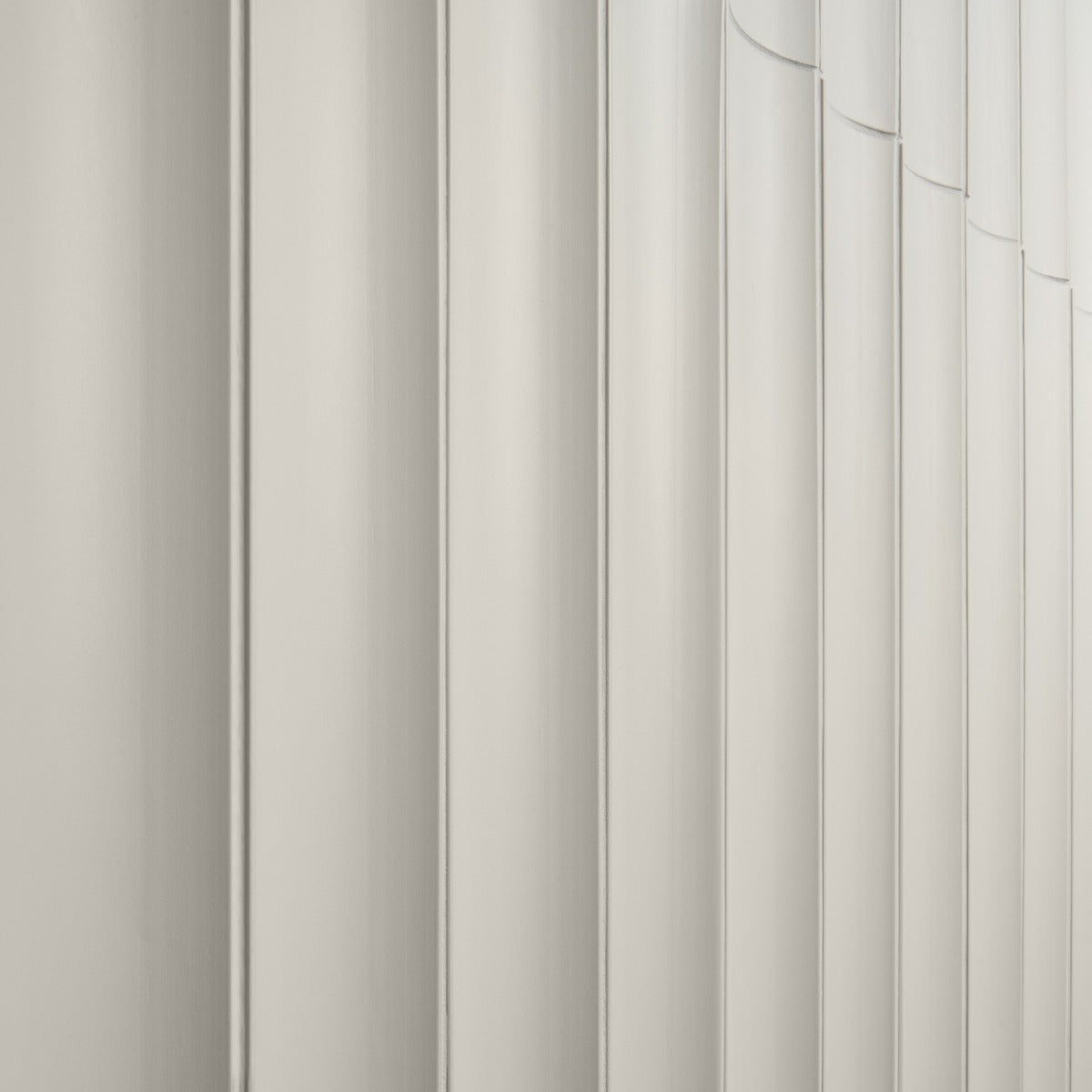 Roller White Fluted Column 4x36 3D Handmade Matte Ceramic Tile