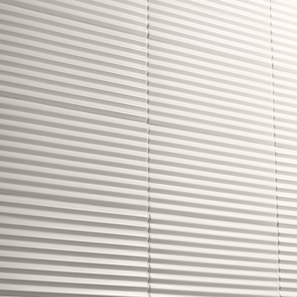 Zeal Linear 3D Matte Porcelain Tile - 5x10 White