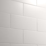 Zeal White 5x12 Matte Porcelain Subway Tile - Lux Tile