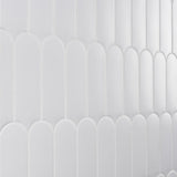 Parry Mist Gray 3x8 Fishscale Matte Ceramic Wall Tile - Lux Tile