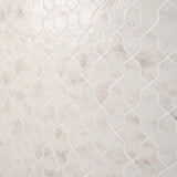 Greta Cruz Seashell White 5x8 Glossy Textured Porcelain Tile