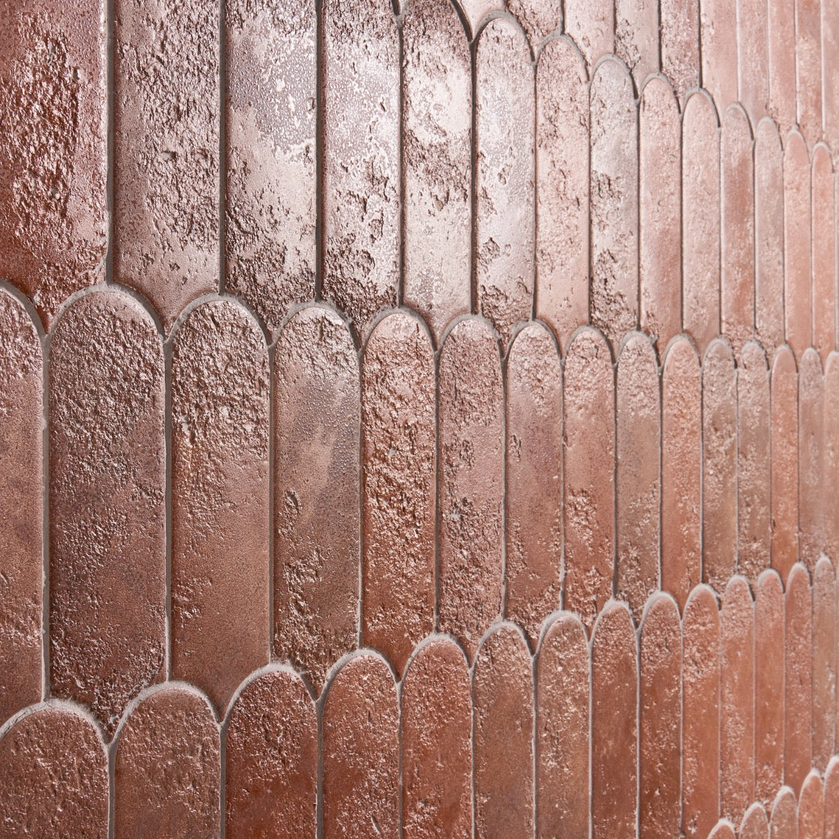 Corali Canyon Terracotta 3x9 Textured Matte Ceramic Tile by Lux Tile