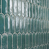 Corali Jade Green 3x9 Textured Glossy Ceramic Tile - Lux Tile