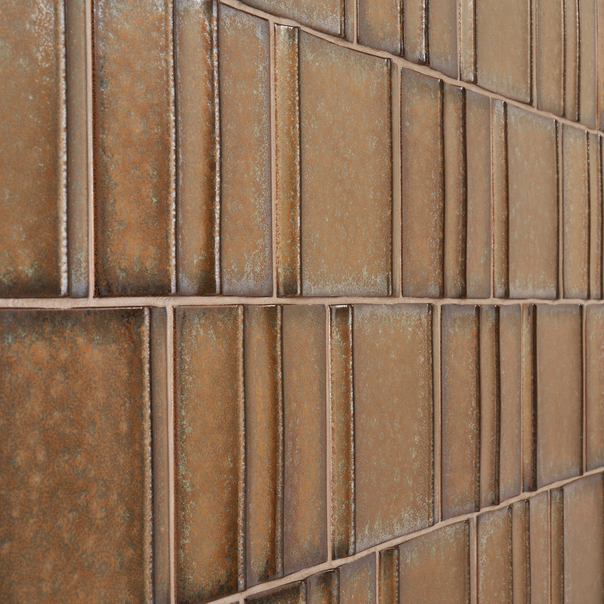Kinro Golden Brown 6x6 3D Matte Porcelain Tile by Lux Tile