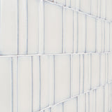 Kinro Snow White 6x6 3D Polished Porcelain Tile - Lux Tile