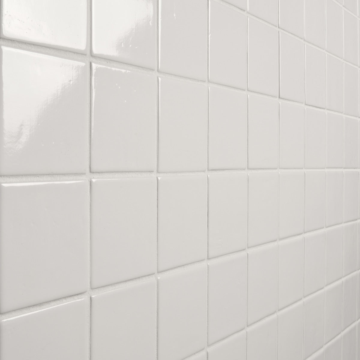 Morocco Blanco White 4x4 Glossy Porcelain Tile - Lux Tile