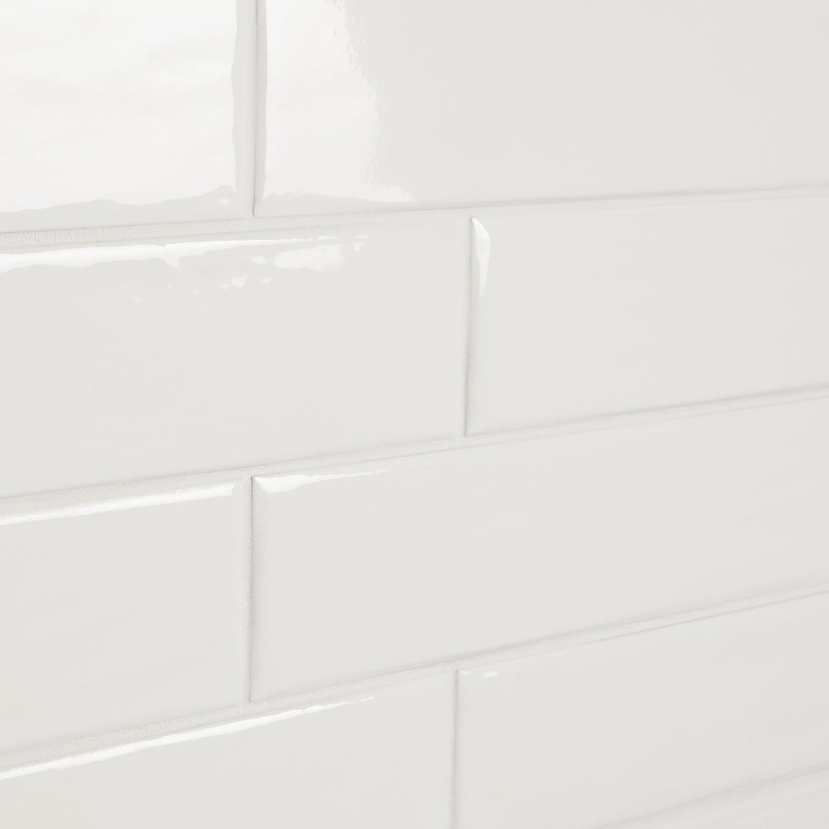 Chance White 2x10 Glossy Ceramic Subway Tile for Walls