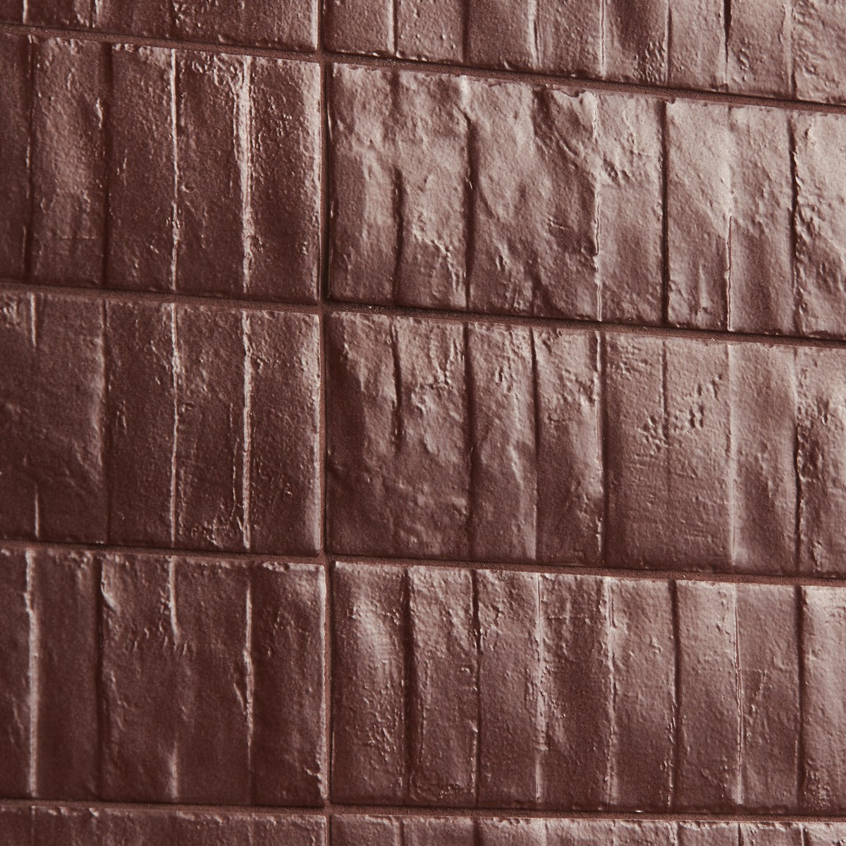 Lux Tile Rework Burgundy Matte Porcelain Subway Tile 3x12