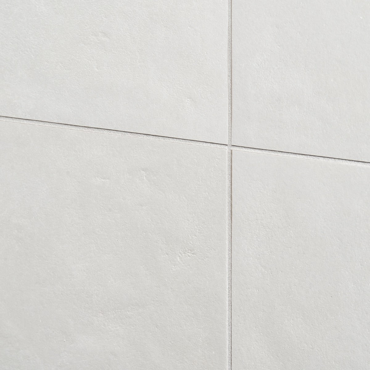 Rethink Plaster White Matte Porcelain Tile - 24x24, Made in Italy