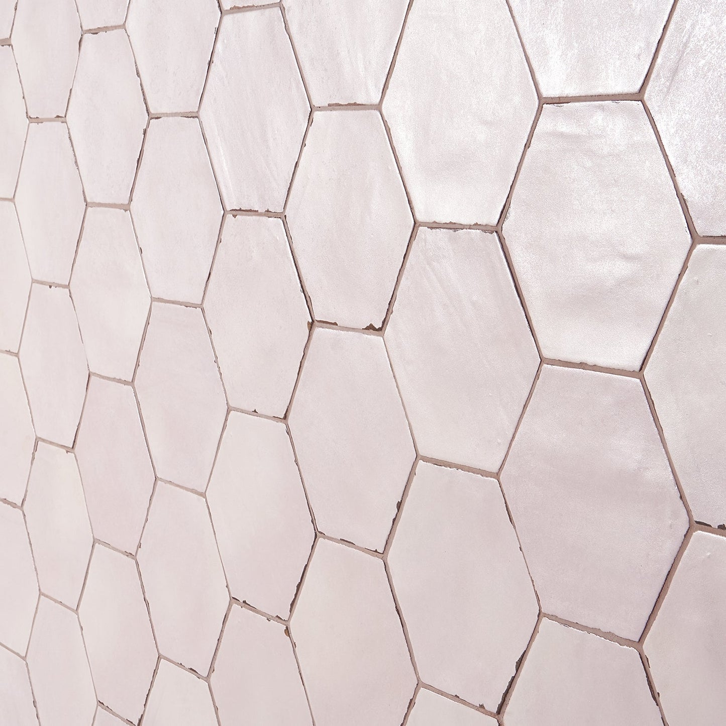 Sasha Hex Rose Pink Matte Porcelain Tile - 6" Hexagon