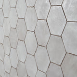 Lux Tile Sasha Hex Gray Matte Porcelain Tile 6"