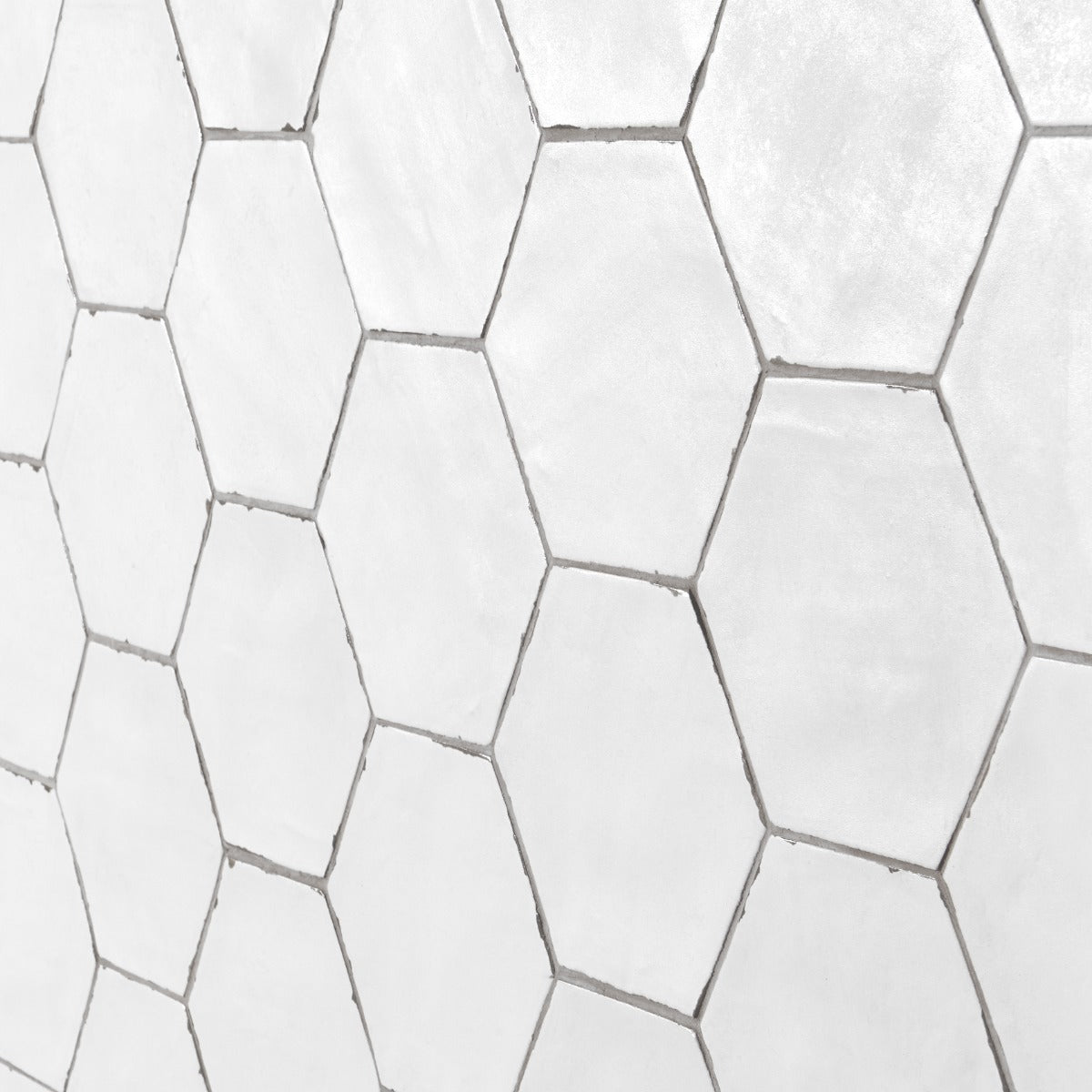 Sasha Hex White Matte Porcelain Tile - Lux Tile