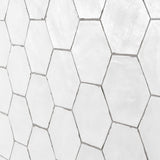 Sasha Hex White Matte Porcelain Tile - Lux Tile