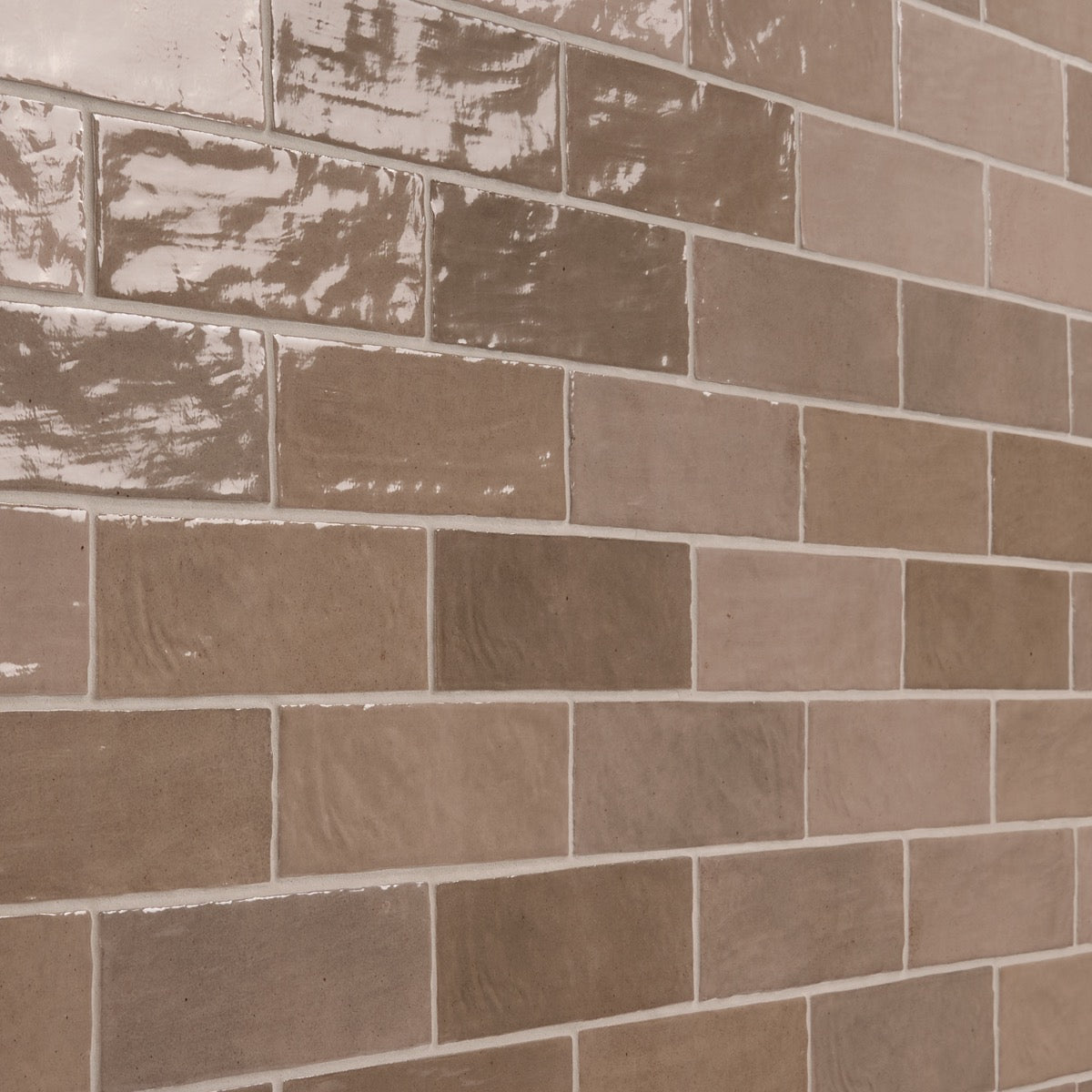 Portmore Taupe 3x8 Glazed Ceramic Tile - Lux Tile
