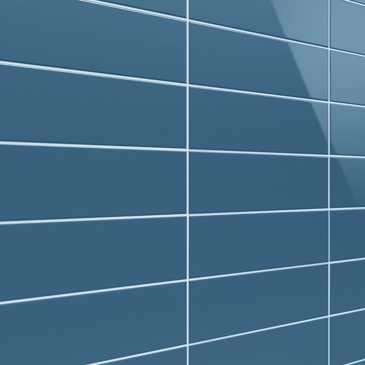 Park Hill Blue 4x12 Polished Porcelain Subway Tile by Lux Tile