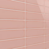 Park Hill Pink Polished Porcelain Subway Tile 4x12