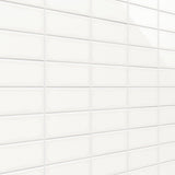 Park Hill White 3x6 Polished Porcelain Subway Tile - Durable & Stylish