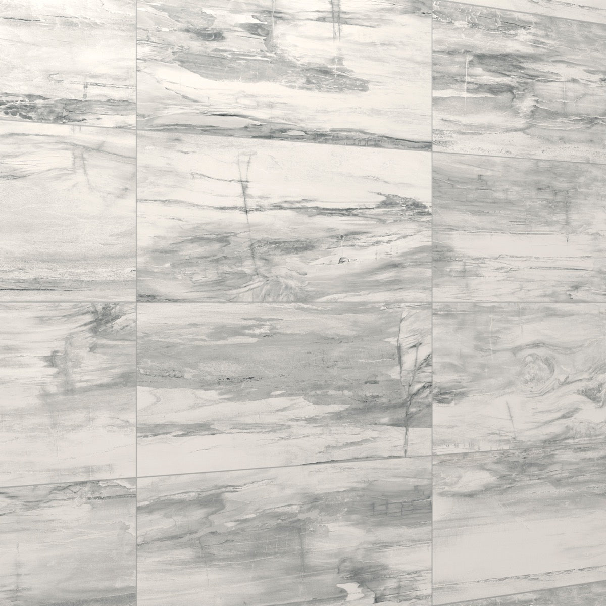 Petrawood White 12x24 Matte Porcelain Tile - Lux Tile
