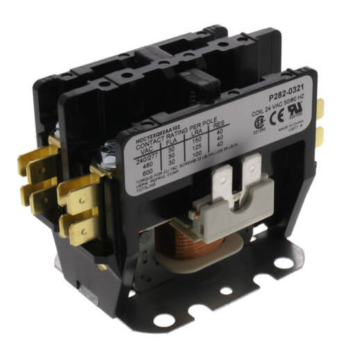 Carrier P282-0321 contactor - front view (Voltage: 24V; Product Type: Contactor)