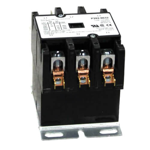 Carrier P282-0632 contactor - front view (Voltage: 120v; Product Type: Contactor)